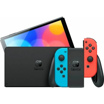 Портативна ігрова приставка Nintendo Switch OLED with Neon Blue and Neon Red Joy-Con (045496453442) 8.5.1.00100 фото