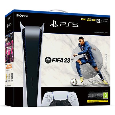 Стаціонарна ігрова приставка Sony PlayStation 5 Digital Edition 825 GB EA SPORTS FIFA 23 Bundle 8.5.1.00139 фото