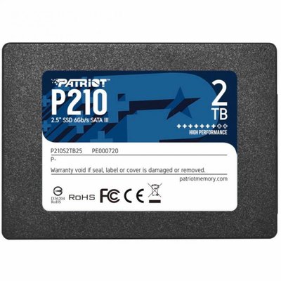 SSD накопичувач PATRIOT P210 2 TB (P210S2TB25) 8.3.2.00061 фото