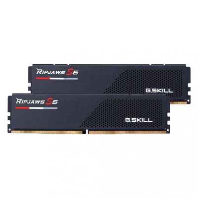 Пам'ять для настільних комп'ютерів G.Skill 32 GB (2x16GB) DDR5 6400 MHz Ripjaws S5 Black (F5-6400J3239G16GX2-RS5K) 8.3.7.00097 фото