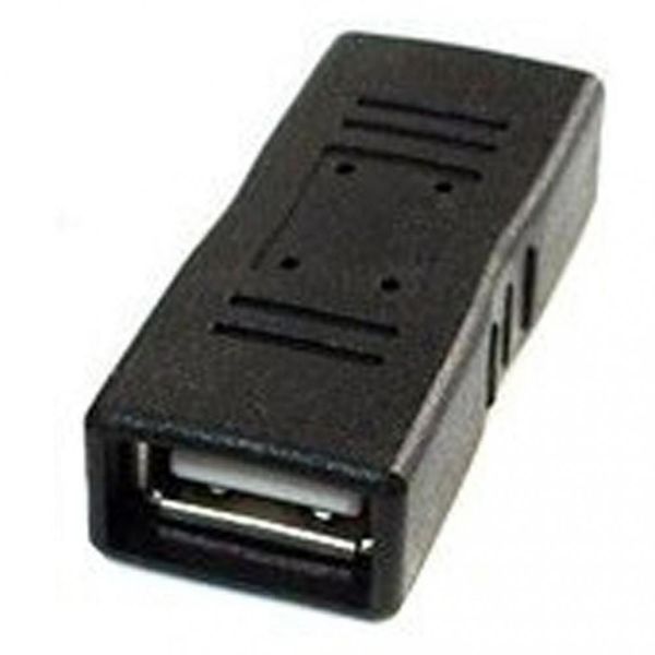 Адаптер Cablexpert USB 2.0 Coupler Black (A-USB2-AMFF) ht.8.7.14.4 фото