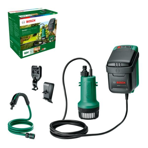 Занурювальний дренажний насос Bosch GardenPump 18V-2000 с АКБ и ЗУ (06008C4202) ht.4.11.44 фото