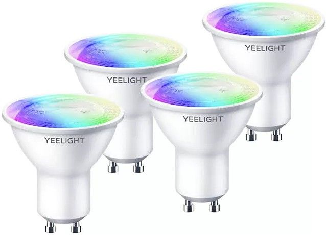 Світлодіодна лампа LED Yeelight GU10 Smart Bulb W1 Multicolor 4-pack (YLDP004-A) n.3.1.21.8 фото