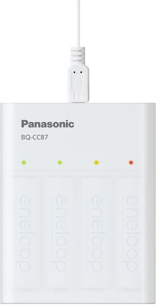 Зарядний пристрій Panasonic Smart&Quick Charger BQ-CC55 + Eneloop 4хAA 2000 mAh (K-KJ55MCD40E) ek.8.8.6.16 фото