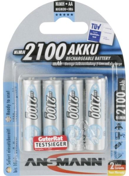 Акумулятор Ansmann AA 2100mAh maxE 4шт/уп (5035052) mx.8.8.2.2 фото