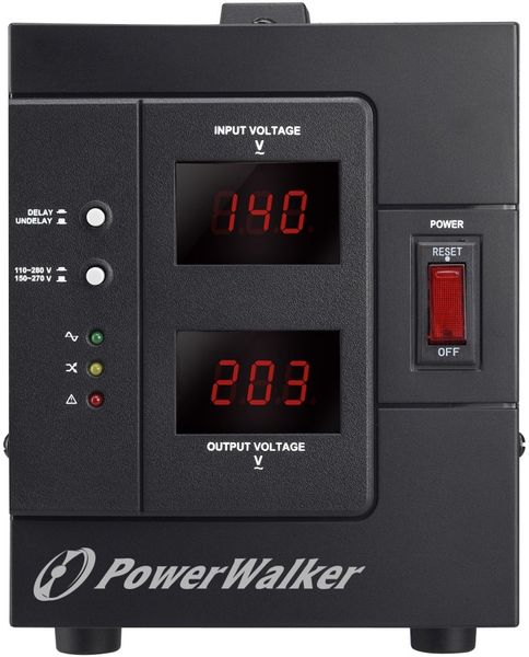 Стабілізатор напруги PowerWalker AVR 1500/SIV 1.5 кВА / 1200 Вт (10120305) ek.8.8.3.26 фото