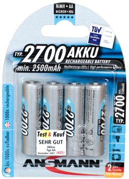 Акумулятор Ansmann AA 2700mAh 4шт/уп (5030842) mx.8.8.2.115 фото