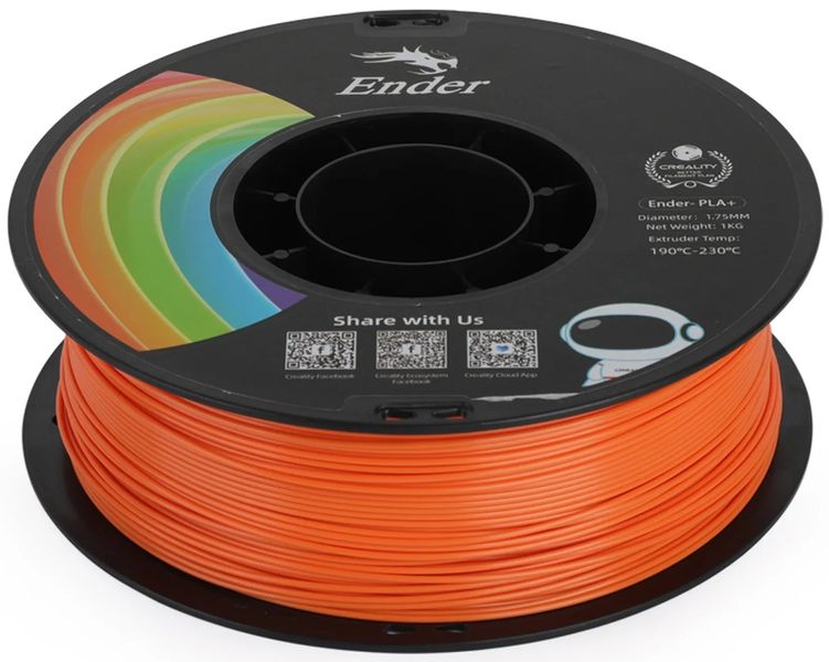 Білий Creality PLA Plus Filament 1кг, 1.75мм, белый n.8.6.4.21.15 фото