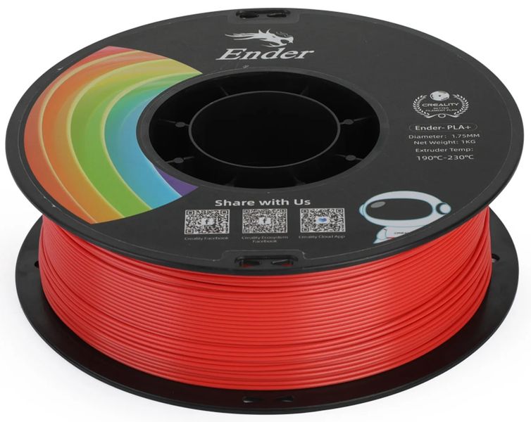 Білий Creality PLA Plus Filament 1кг, 1.75мм, белый n.8.6.4.21.15 фото