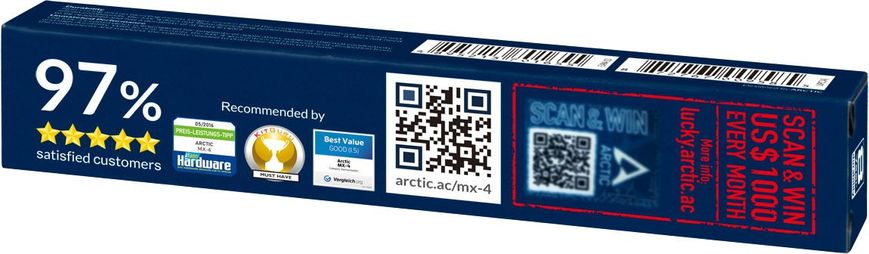 Термопаста Arctic MX-4 2019 Edition 4g (ACTCP00002B) mx.8.31.1.20 фото