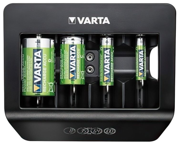 Зарядка для акумуляторної батарейки Varta LCD Universal Charger+ n.8.8.6.3 фото