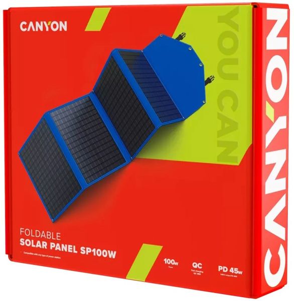 Зарядний пристрій на сонячній батареї Canyon SP-100 100W (CND-SP100W) n.8.8.7.21.6 фото