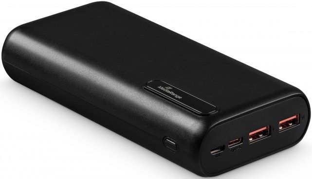 Зовнішній акумулятор (павербанк) MediaRange 20000mAh PD/18W, QC/22,5W, USB-C, 2*USB-A, with LCD (MR756) mx.8.8.4.36 фото