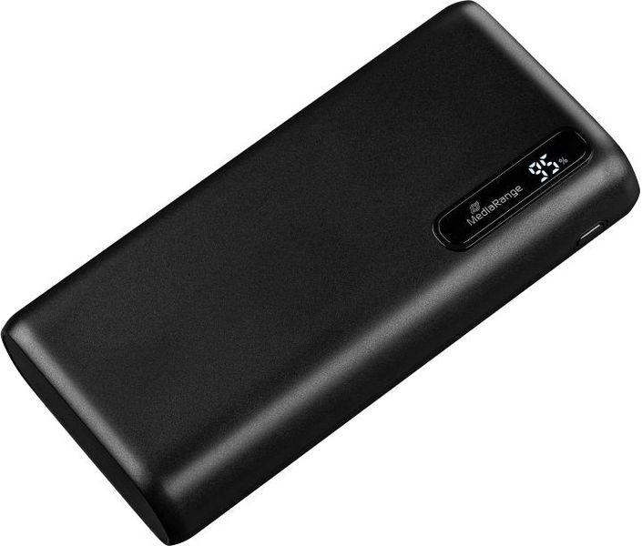 Зовнішній акумулятор (павербанк) MediaRange 20000mAh PD/18W, QC/22,5W, USB-C, 2*USB-A, with LCD (MR756) mx.8.8.4.36 фото