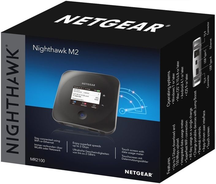 Бездротовий маршрутизатор (роутер) Netgear Nighthawk M2 (MR2100-100EUS) mx.8.4.4.5 фото