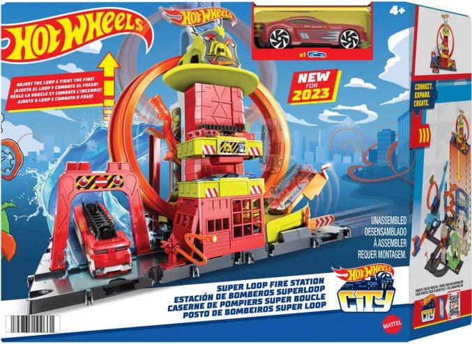 Автомобільний трек Hot Wheels City Супер петля з пожежною станцією (HKX41) n.5.1.21.15 фото