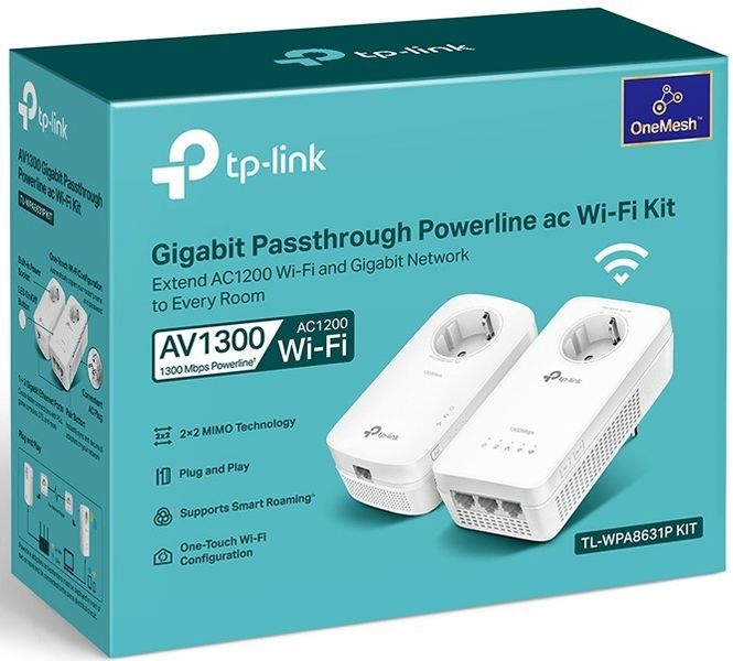 Powerline адаптер TP-LINK TL-WPA8631P KIT mx.8.4.8.3 фото