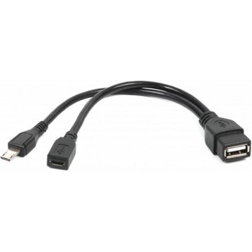 Кабель Micro USB Cablexpert USB 2.0 Mini 5P to AF 0.15m (A-OTG-AFBM-04) ht.8.7.14.92 фото