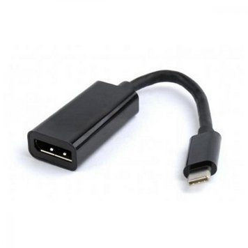 Адаптер Cablexpert USB-C - DisplayPort 0.15m Black (A-CM-DPF-01) ht.8.7.12.51 фото