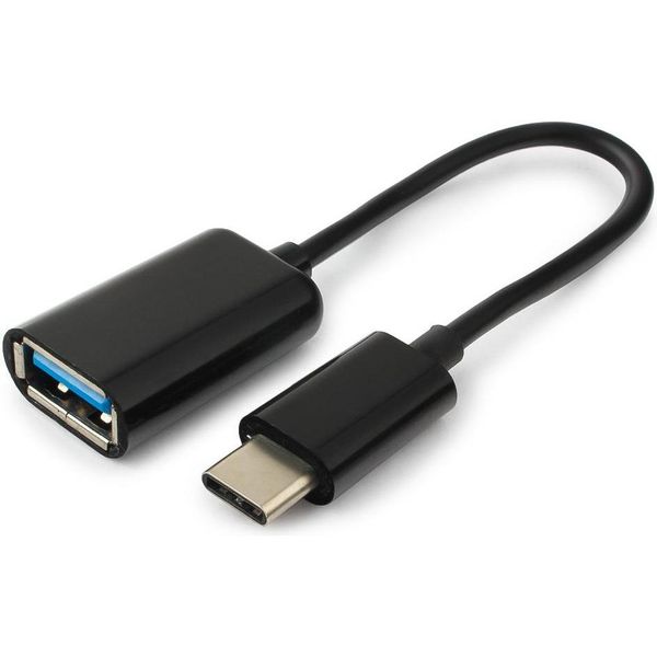 Кабель USB Type-C Cablexpert OTG USB 2.0 AF to Type-C 0.2m (A-OTG-CMAF2-01) ht.8.7.14.192 фото