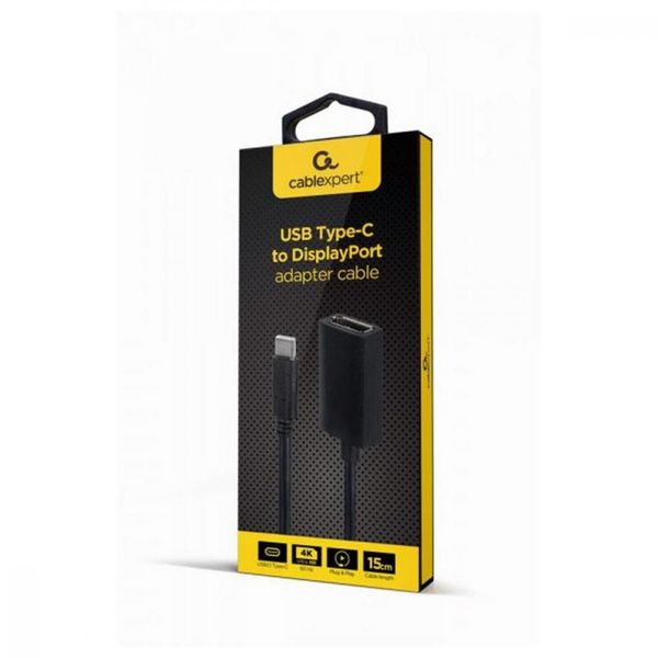 Кабель Cablexpert USB-C to DisplayPort Black (A-CM-DPF-02) ht.8.7.12.189 фото